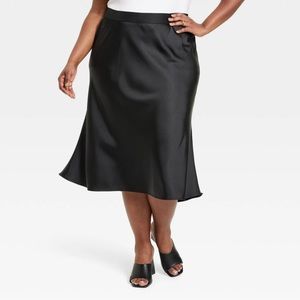 Ava & Viv Black maxi skirt Women’s 1x